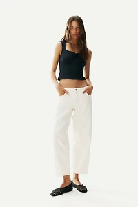 Gathered Sleeveless Top