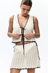 Crochet-Look Beach Top