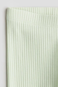 Ribbed Cotton Leggings