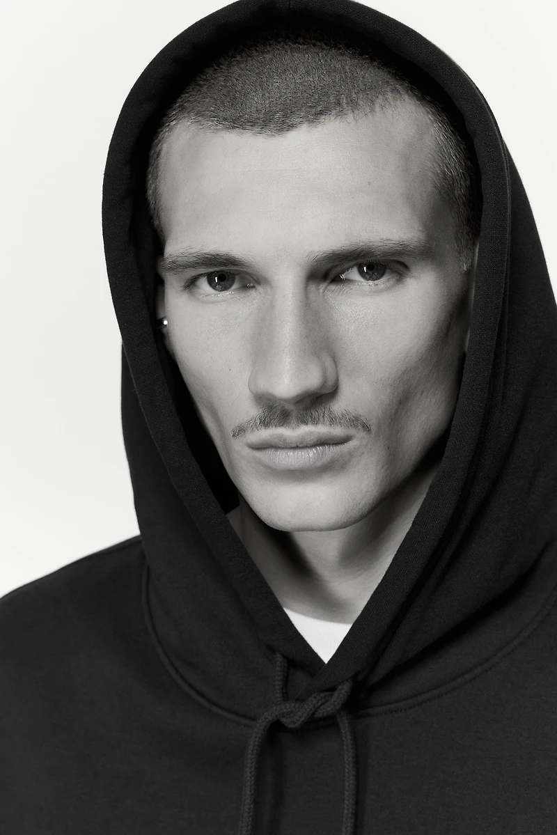 Loose-Fit Printed Hoodie