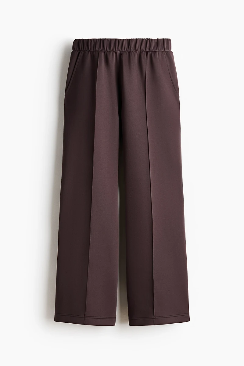 Crease-Front Pull-On Pants