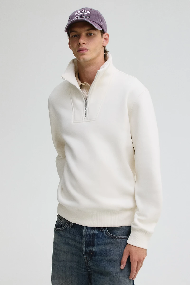 Regular Fit Half-Zip Sweatshirt