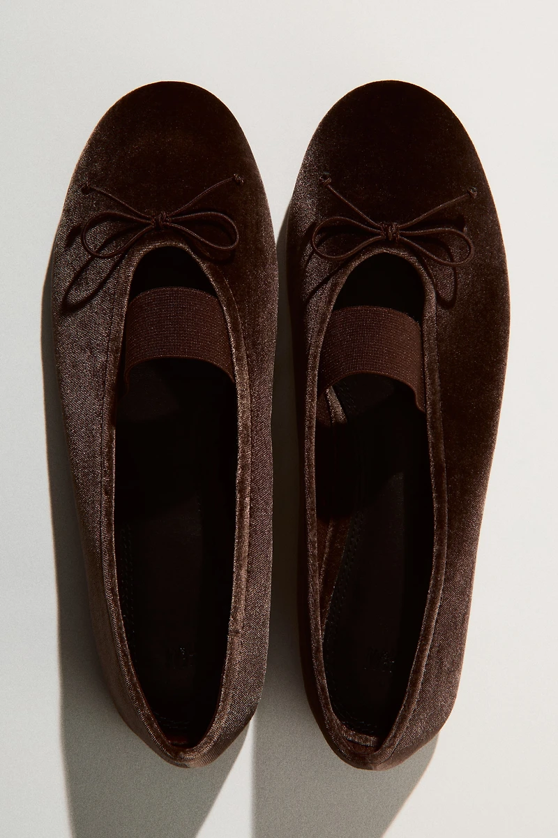 Velvet Ballet Flats