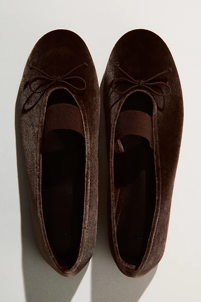 Velvet Ballet Flats