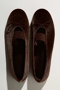 Velvet Ballet Flats