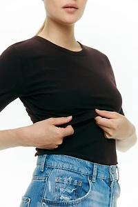 MAMA Ribbed Nursing T-Shirt
