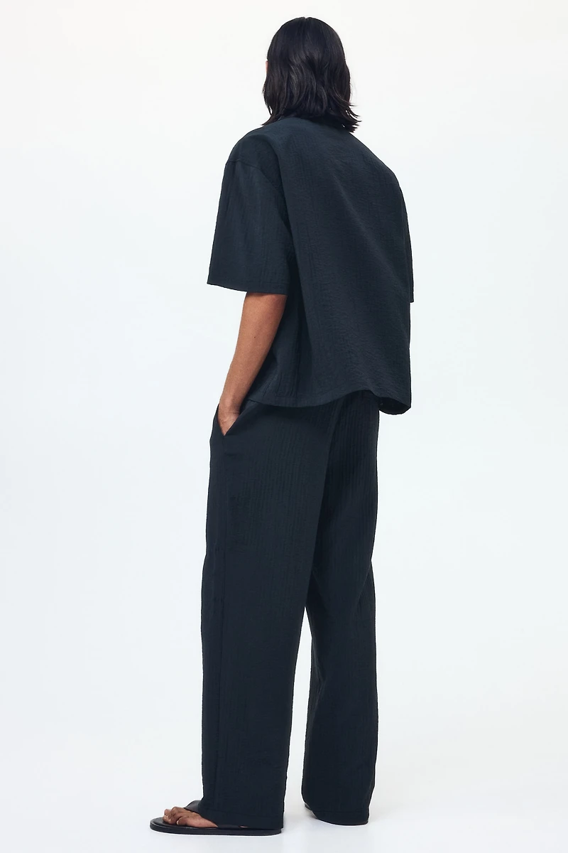 Relaxed-Fit Textured Pants
