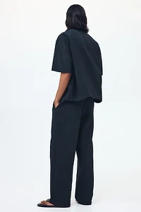 Relaxed-Fit Textured Pants