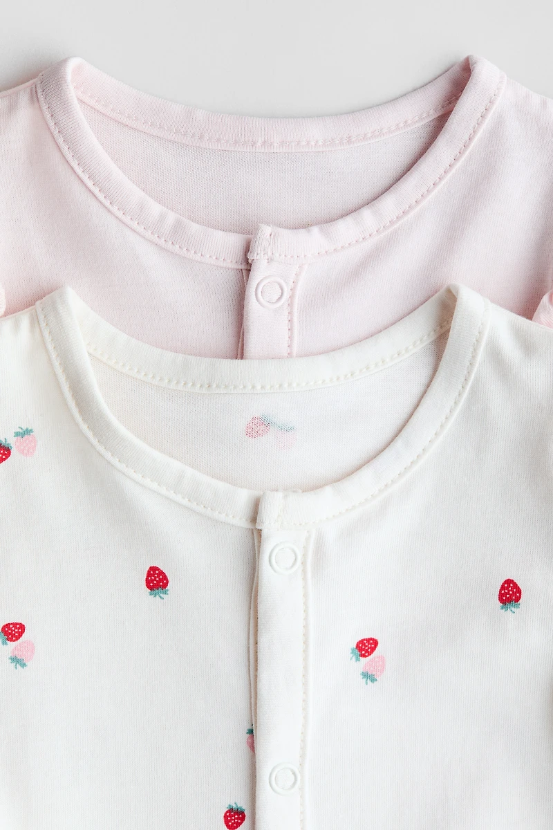 2-pack Cotton Pajama Jumpsuits