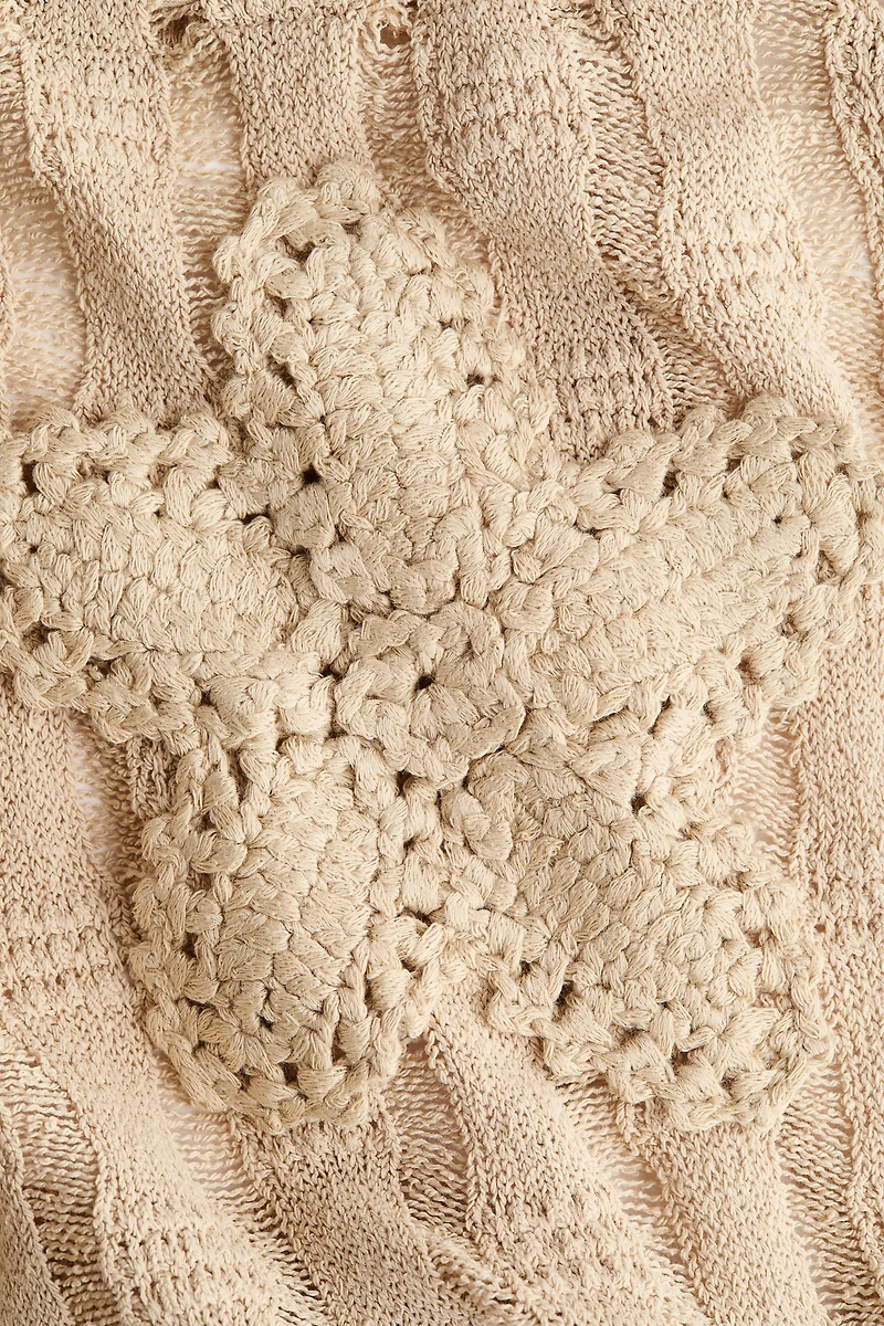 Crochet-Look Halterneck Top