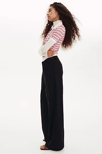 Wide-Leg Dress Pants