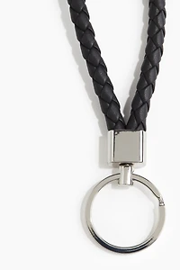 Key Ring with Leather Loop