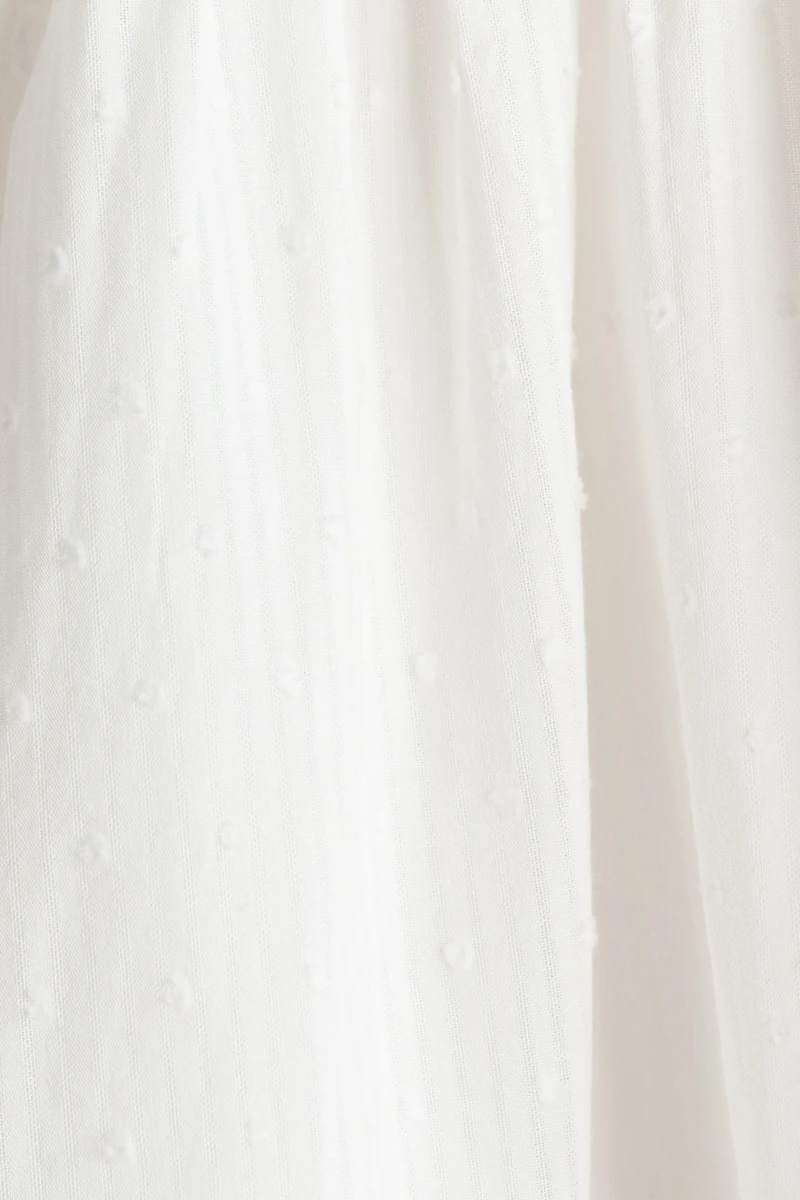 Robe volantée en coton
