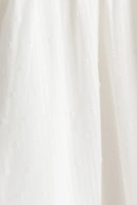 Robe volantée en coton