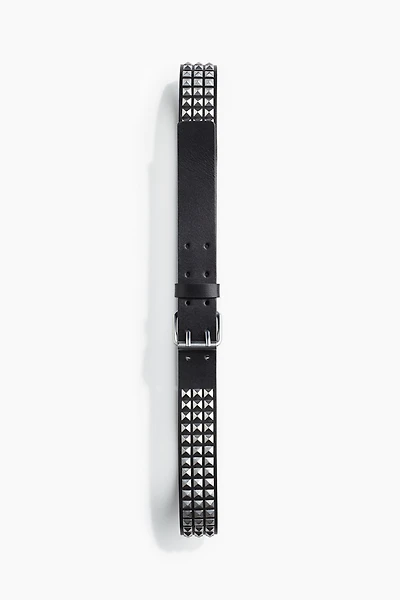Studded Leather Belt