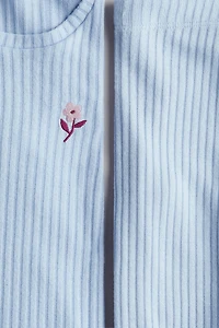 Ensemble 2 pièces en tricot côtelé