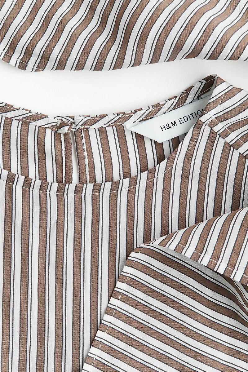 Oversized Blouse with Scarf