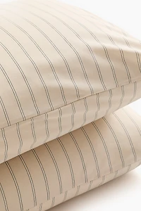 Lot de 2 taies d'oreiller rayées