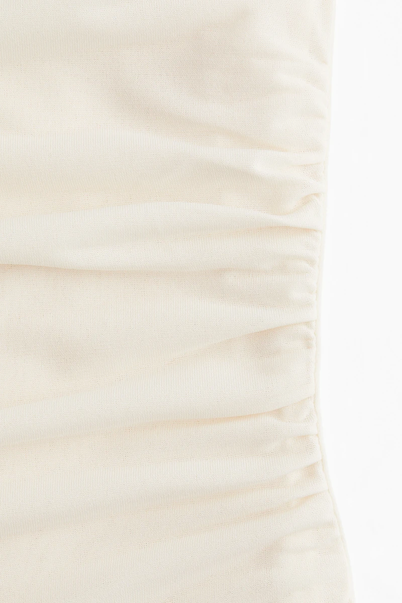 Draped Cap-Sleeved Top