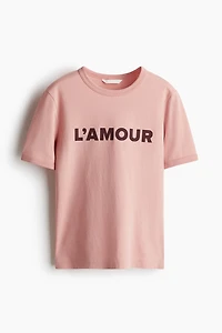 T-Shirt with Printed Motif