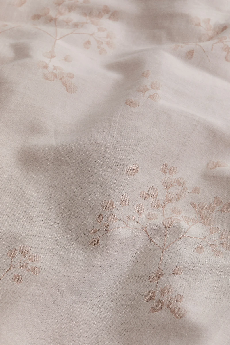 Floral Cotton King/Queen Duvet Cover Set