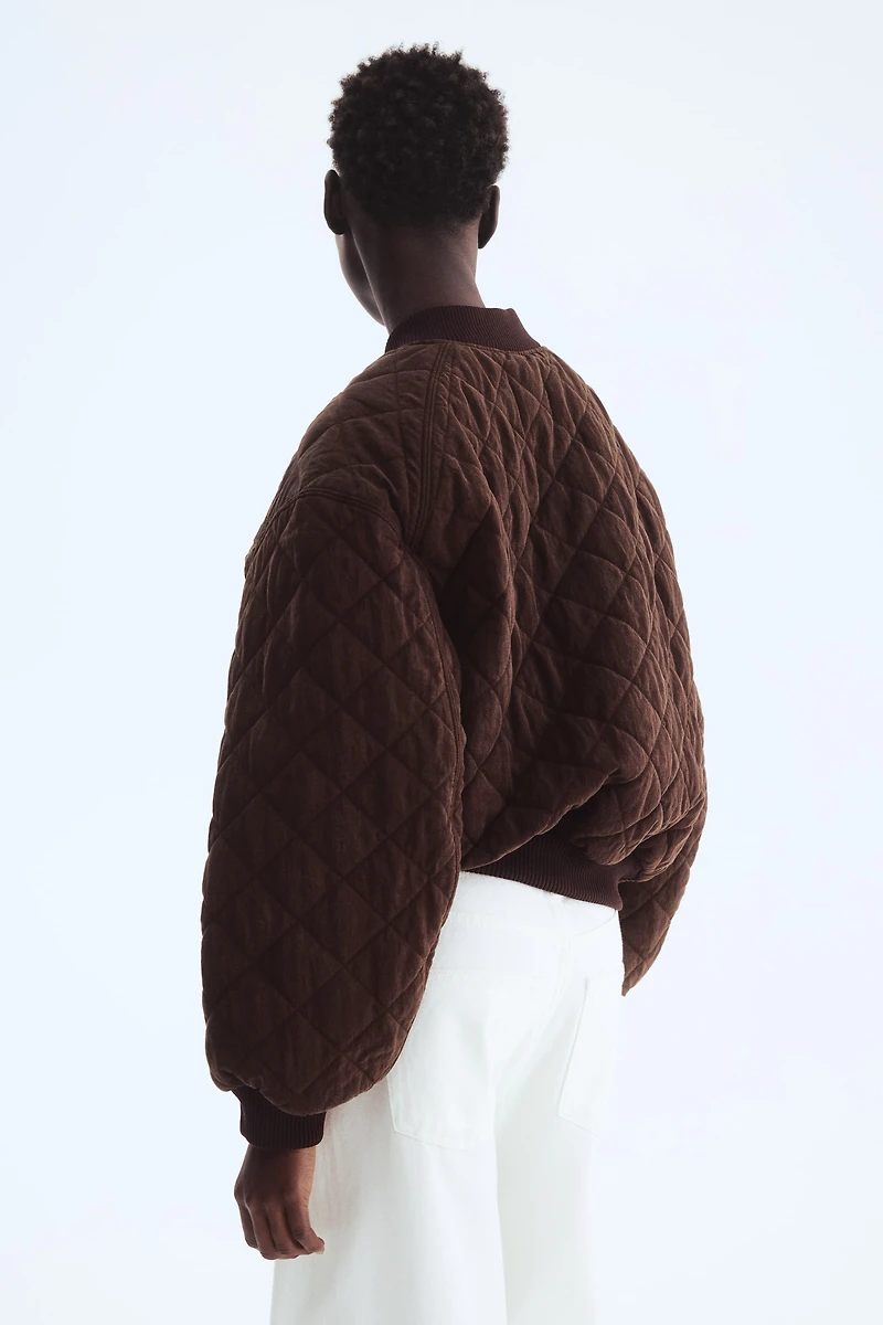 Quilted Bomber Jacket