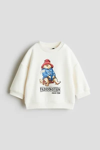 Print-motif sweatshirt