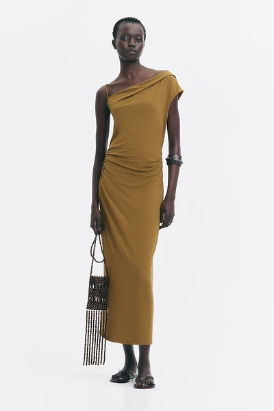 Asymmetric Jersey Dress
