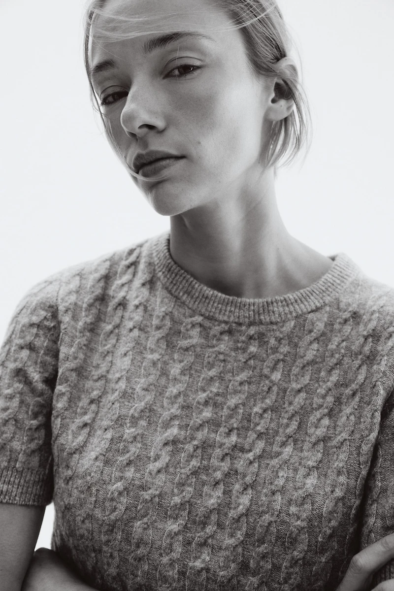 Cable-Knit Sweater