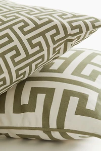 Lot de 2 housses de coussin en coton