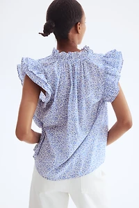 Ruffle-Trimmed Blouse