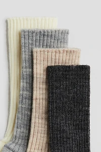 Lot de 4 paires chaussettes en laine mélangée