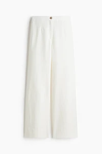 Linen-Blend Pants
