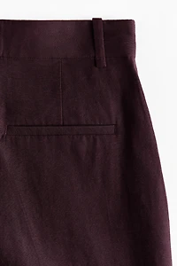Dressy Linen-Blend Shorts