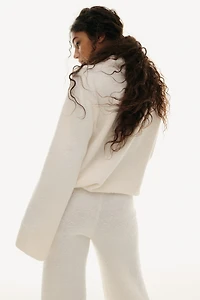 Pantalon en laine mélangée