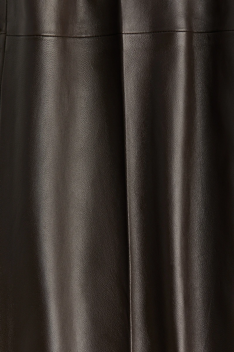 Straight Leather Pants