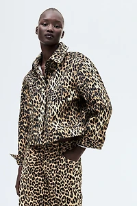 Veste en sergé à motif