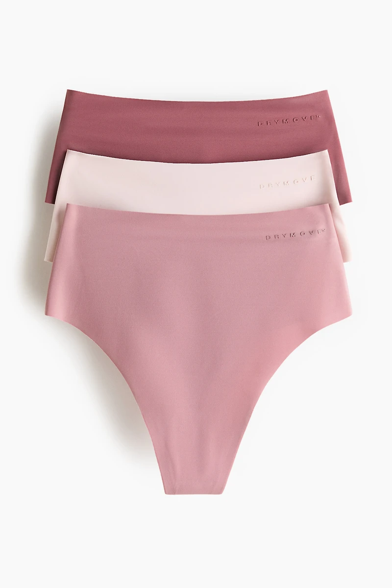3-Pack High-Waist Thong Briefs with DryMove™