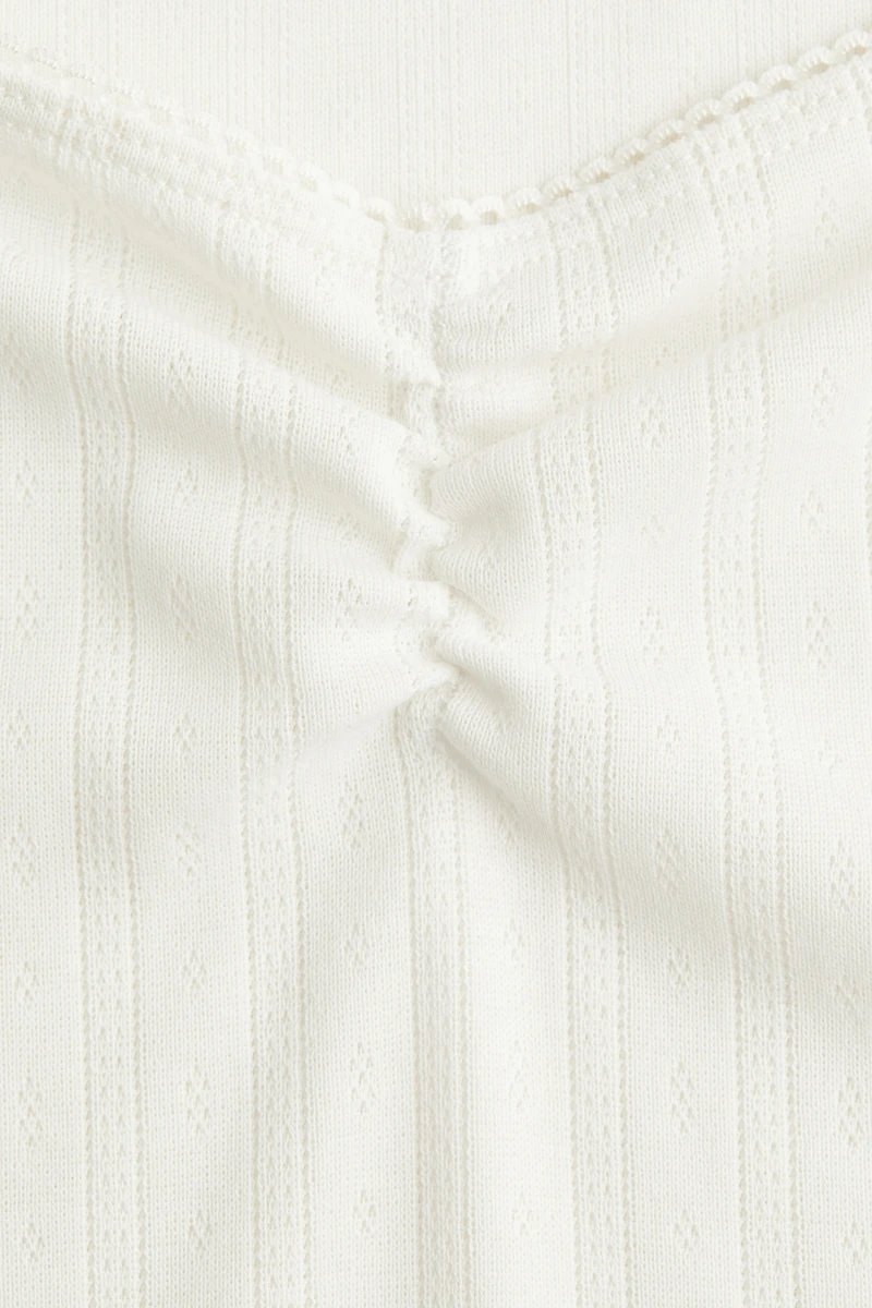 Picot-Trimmed T-Shirt