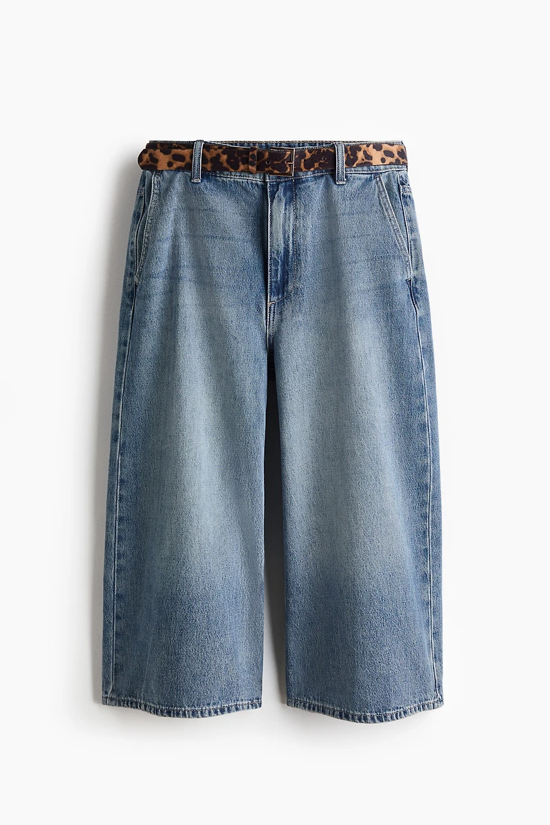 Wide High Waist Culotte Jeans