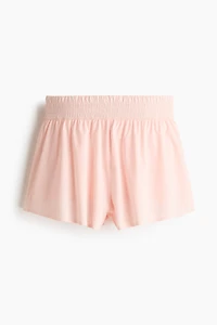 Layered Sports Shorts with Pocket