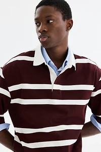 Loose-Fit Cotton Rugby Shirt
