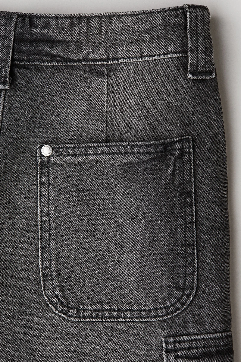 Denim Cargo Shorts