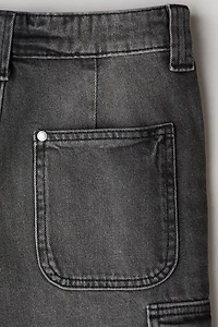 Denim Cargo Shorts