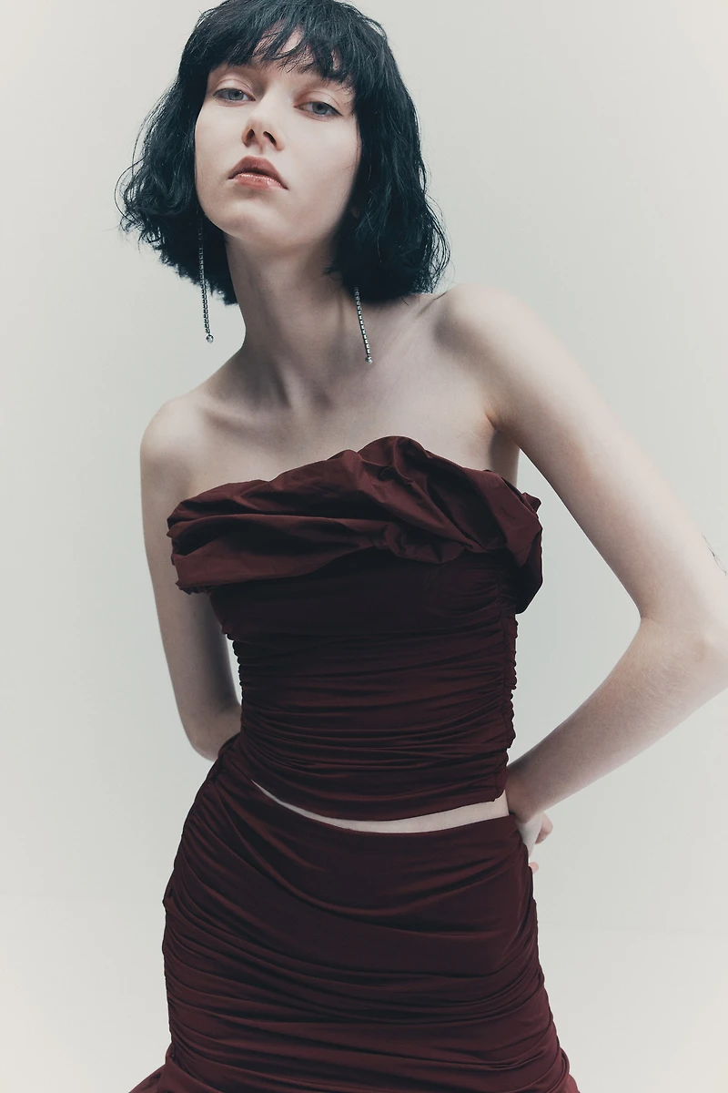 Haut tube à effet drapé