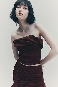 Haut tube à effet drapé