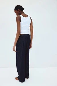 MAMA Denim Drawstring Pants