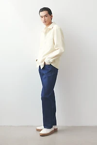 Loose-Fit Waffled Overshirt