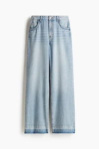 Jean large à taille haute