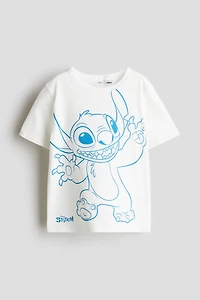 T-shirt en coton avec motif imprimé